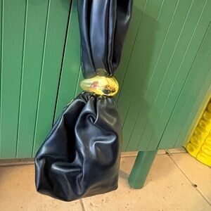 Black Slouchy Hand Bag